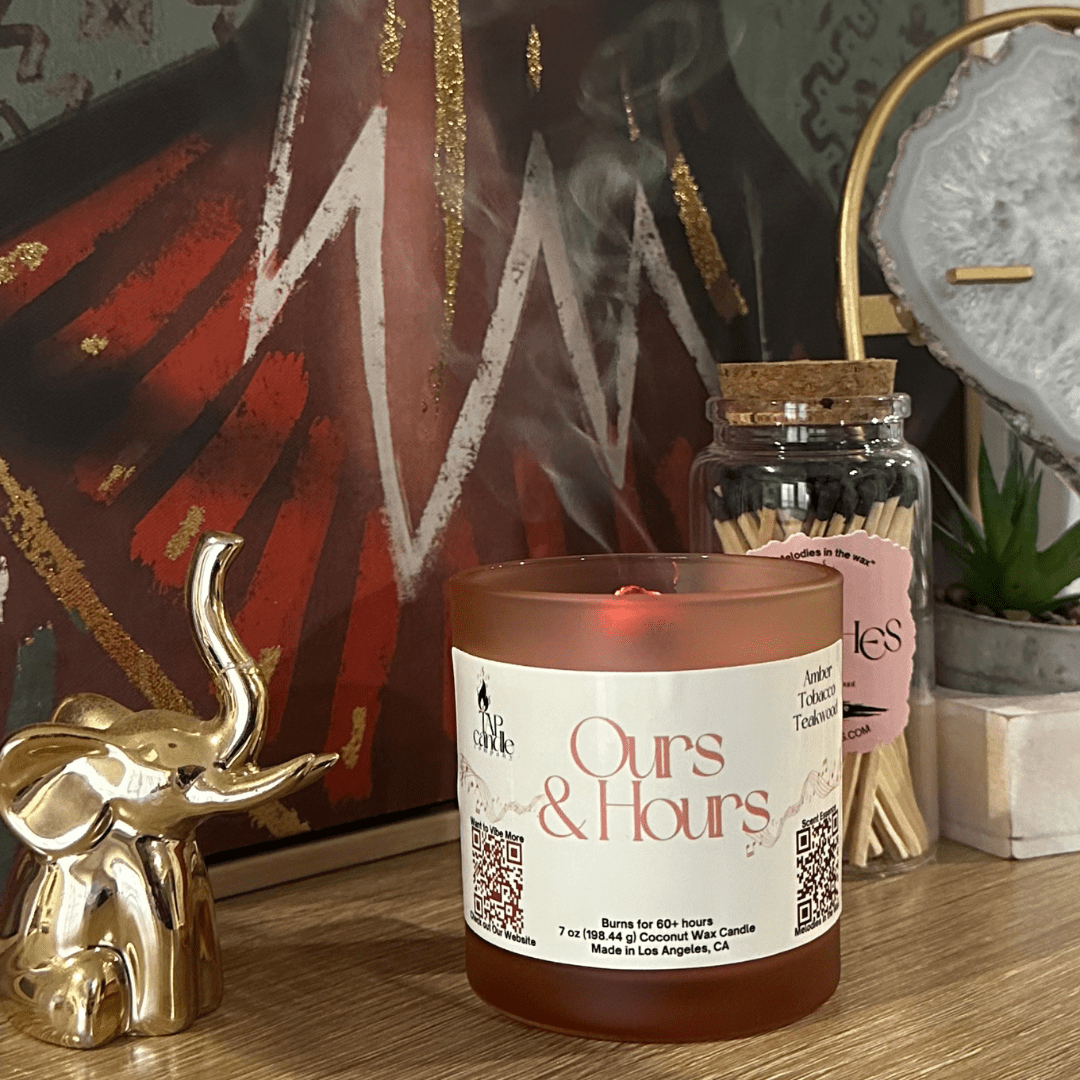 Ours & Hours Coconut Wax Scented Candle - TAP Candle Company 