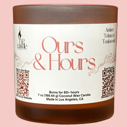 Ours & Hours Coconut Wax Scented Candle - TAP Candle Company 